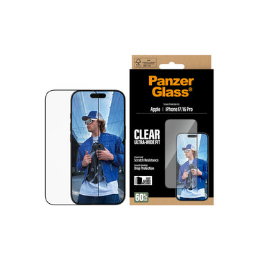 PanzerGlass UltraWide Fit Screen Protector for Apple iPhone 17